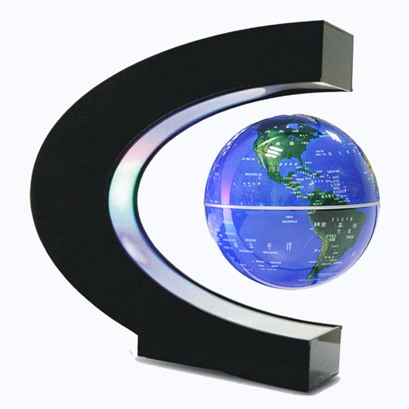 Novelty Ball Light Floating Magnetic Levitation Globe LED World Map