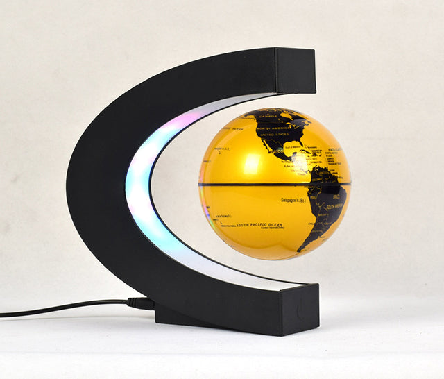 Novelty Ball Light Floating Magnetic Levitation Globe LED World Map