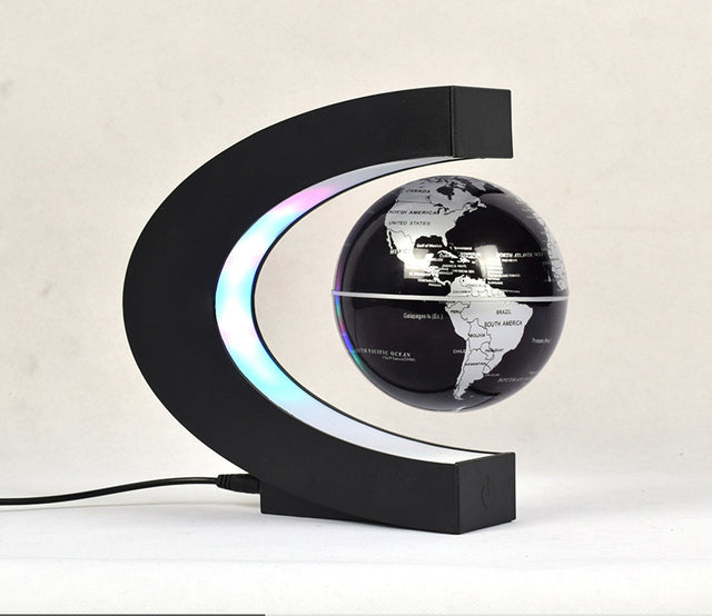 Novelty Ball Light Floating Magnetic Levitation Globe LED World Map