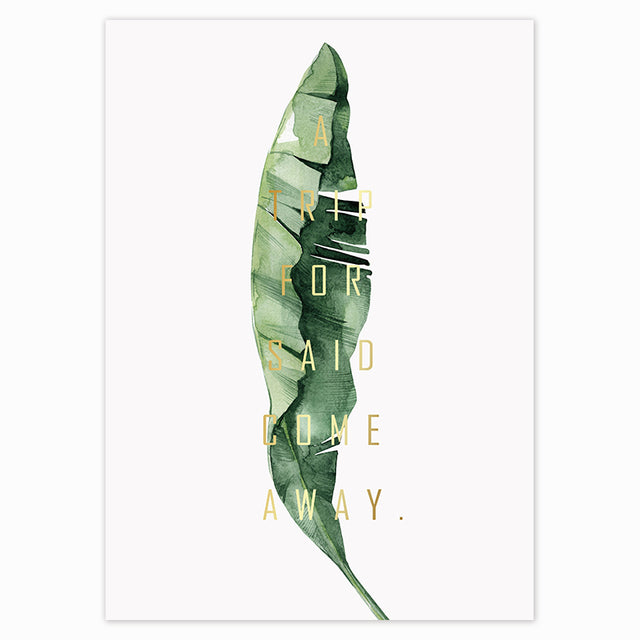 Plant/Green Leaves Wall Art