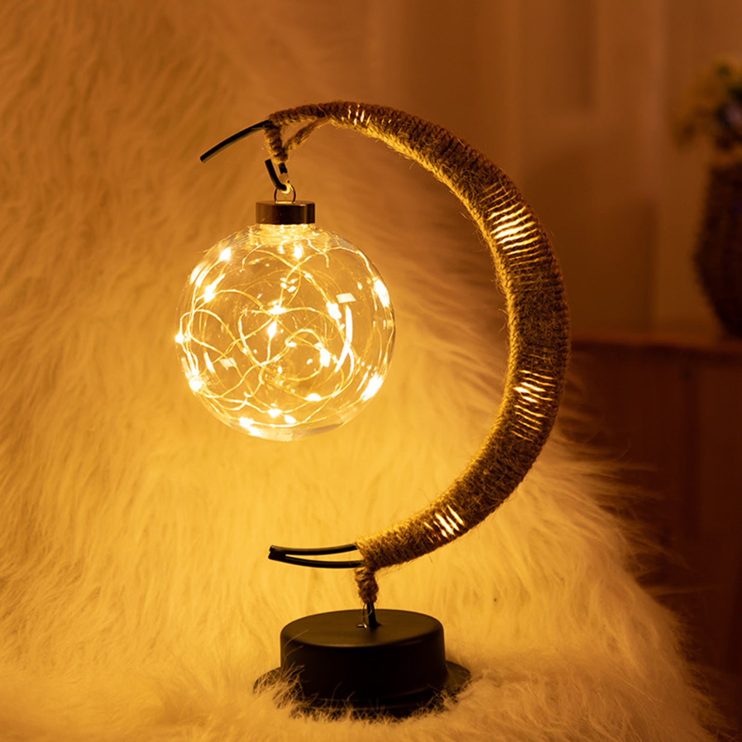LED Moon Takraw Lamp
