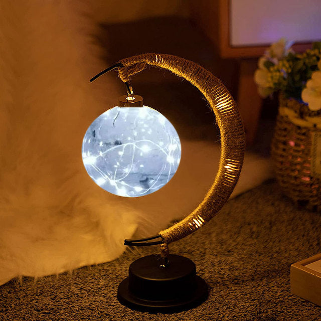 LED Moon Takraw Lamp