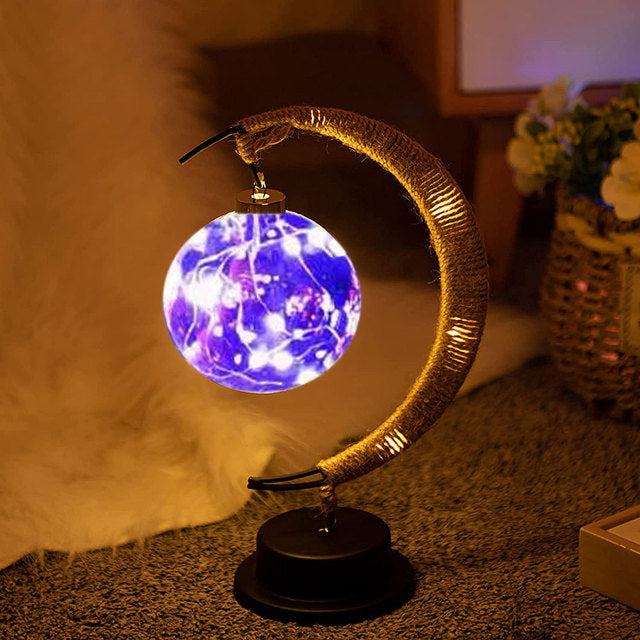 LED Moon Takraw Lamp
