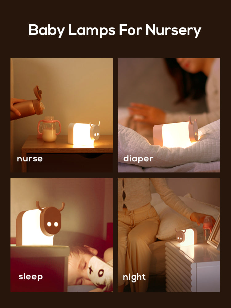 Usb Charging Cow Design Lamp