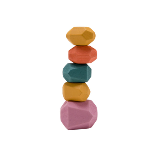 Balancing Building Rainbow Blocks