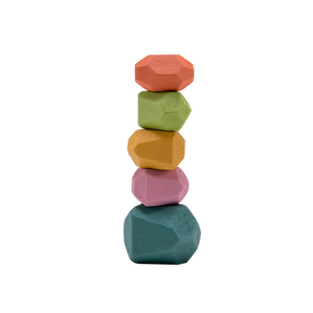 Balancing Building Rainbow Blocks