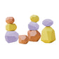 Balancing Building Rainbow Blocks