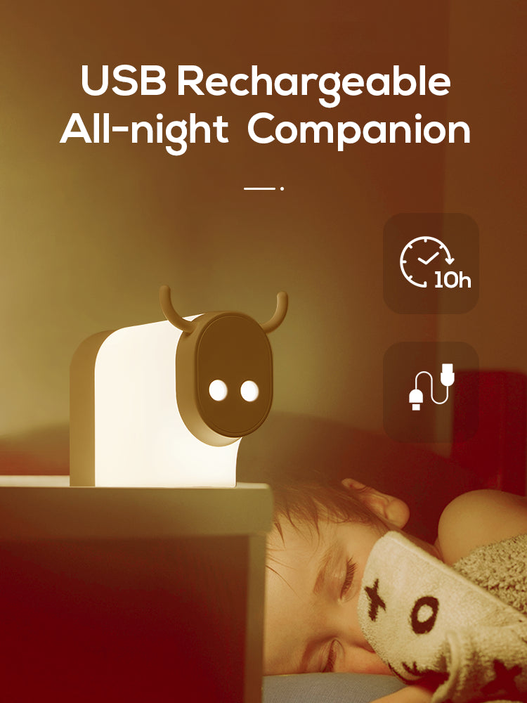 Usb Charging Cow Design Lamp