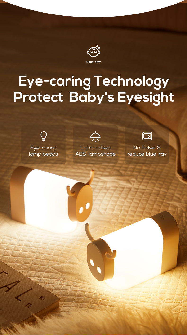 Usb Charging Cow Design Lamp