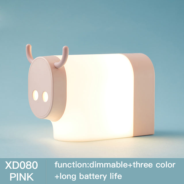 Usb Charging Cow Design Lamp