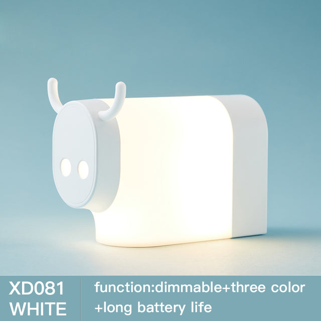 Usb Charging Cow Design Lamp